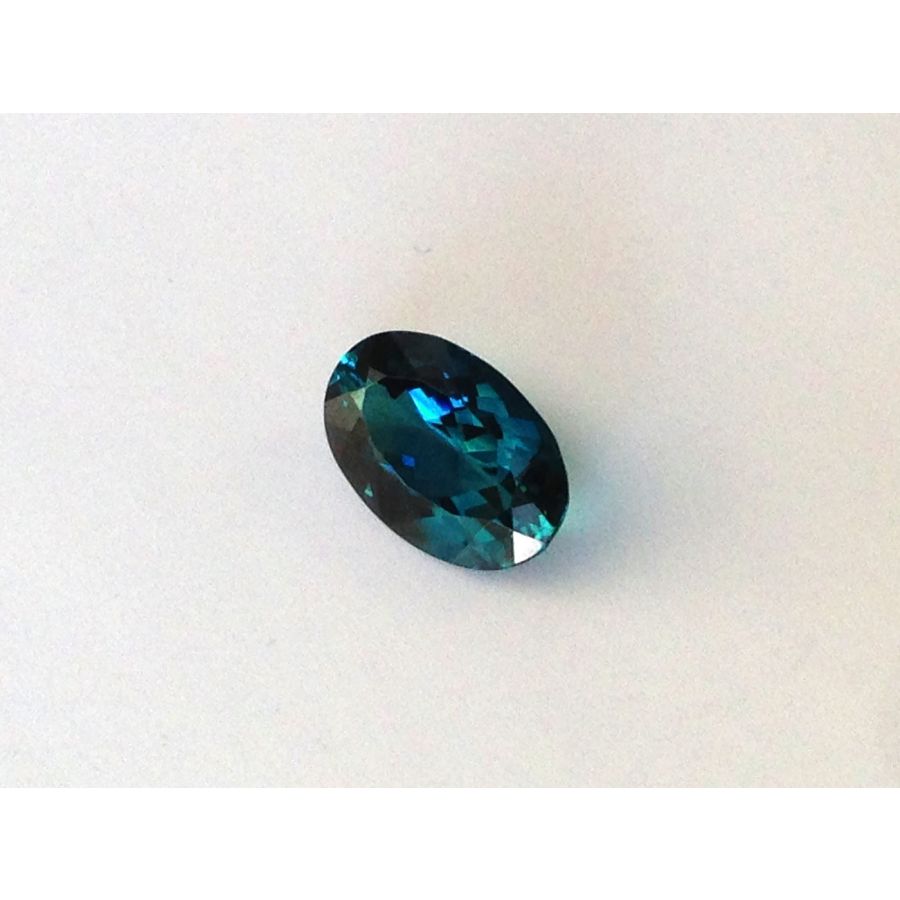 Natural Indicolite Tourmaline Greenish blue color oval shape 3.97 carats with GIA Report
