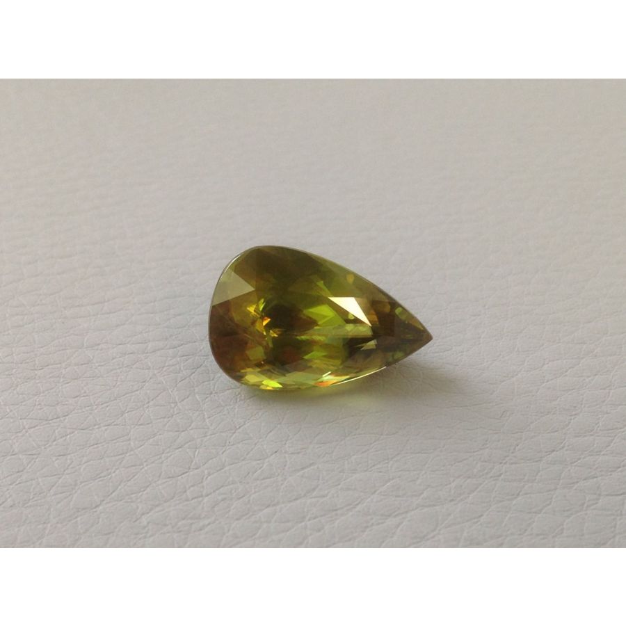 Natural Sphene pear shape 13.45 carats