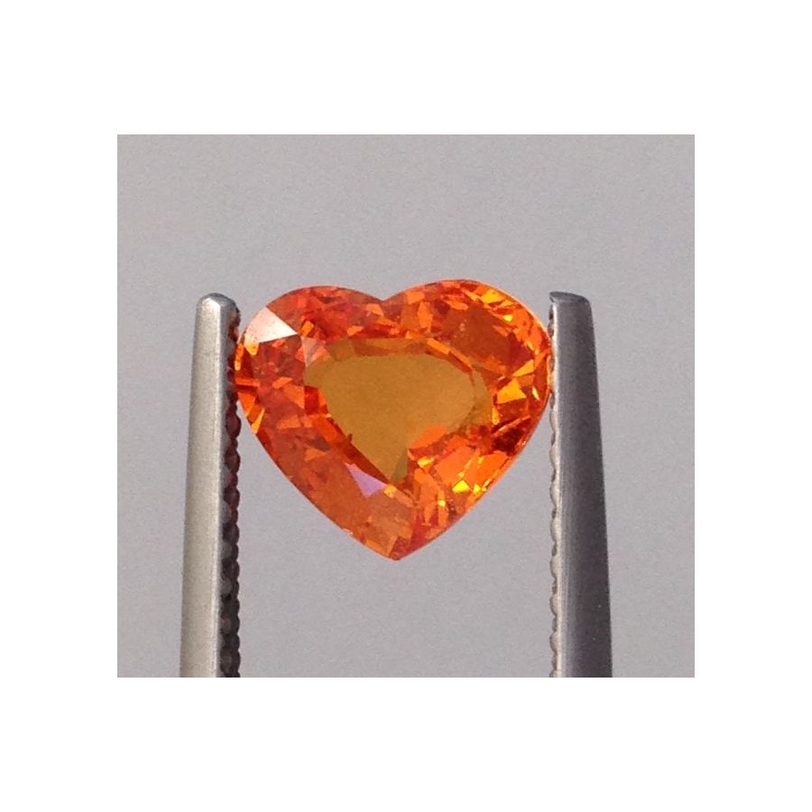 Natural Heated Orange Sapphire 1.46 carats 