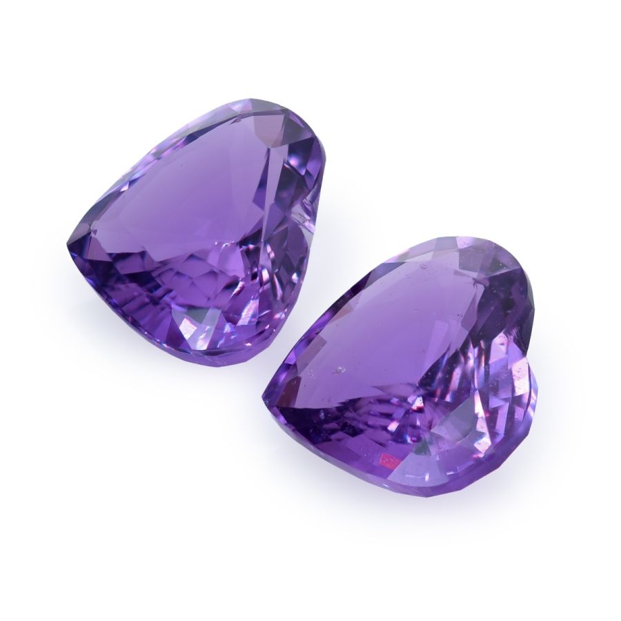 Natural Unheated Purple Sapphire Pair 4.01 carats with GIA Report 