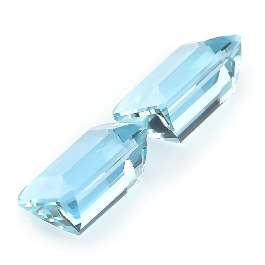 Natural Aquamarine Matching Pair 4.28 carats 