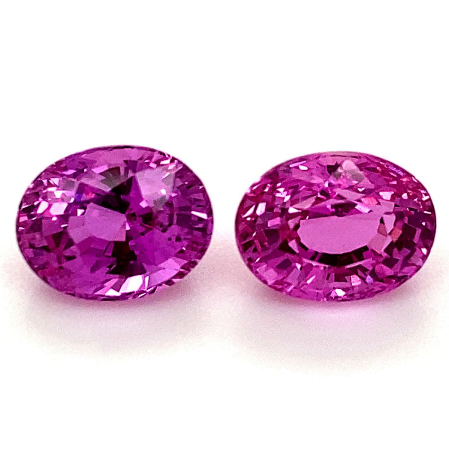 Natural Pink Sapphire Matching Pair 4.39 carats with GIA Report