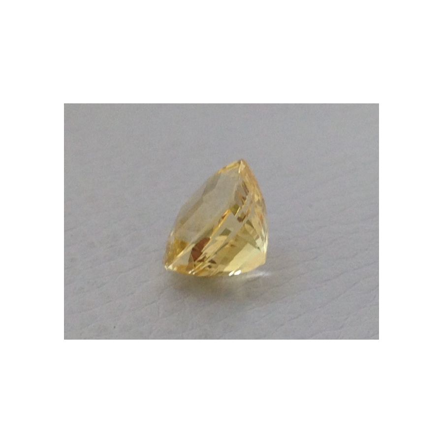 Natural Unheated Yellow Sapphire yellow color cushion shape 5.51 carats with GIA Report
