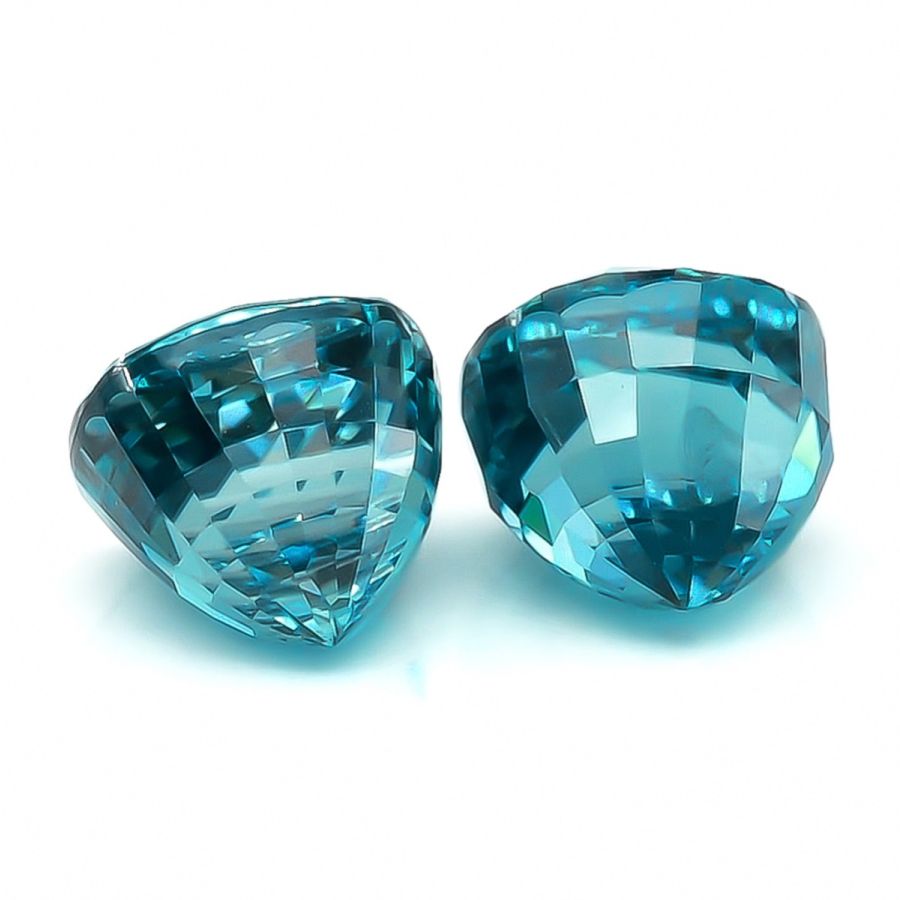 Natural Blue Zircon Matching Pair 8.05 carats
