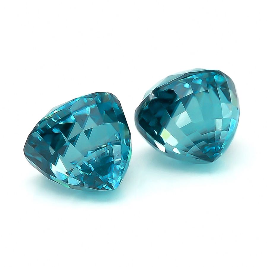 Natural Blue Zircon Matching Pair 8.06 carats