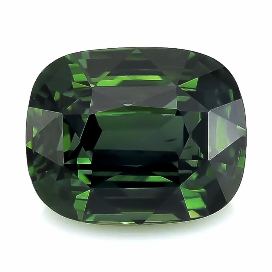 Natural Unheated Australian Teal Bluish Green Sapphire cushion shape 8.65 carats with GIA Report