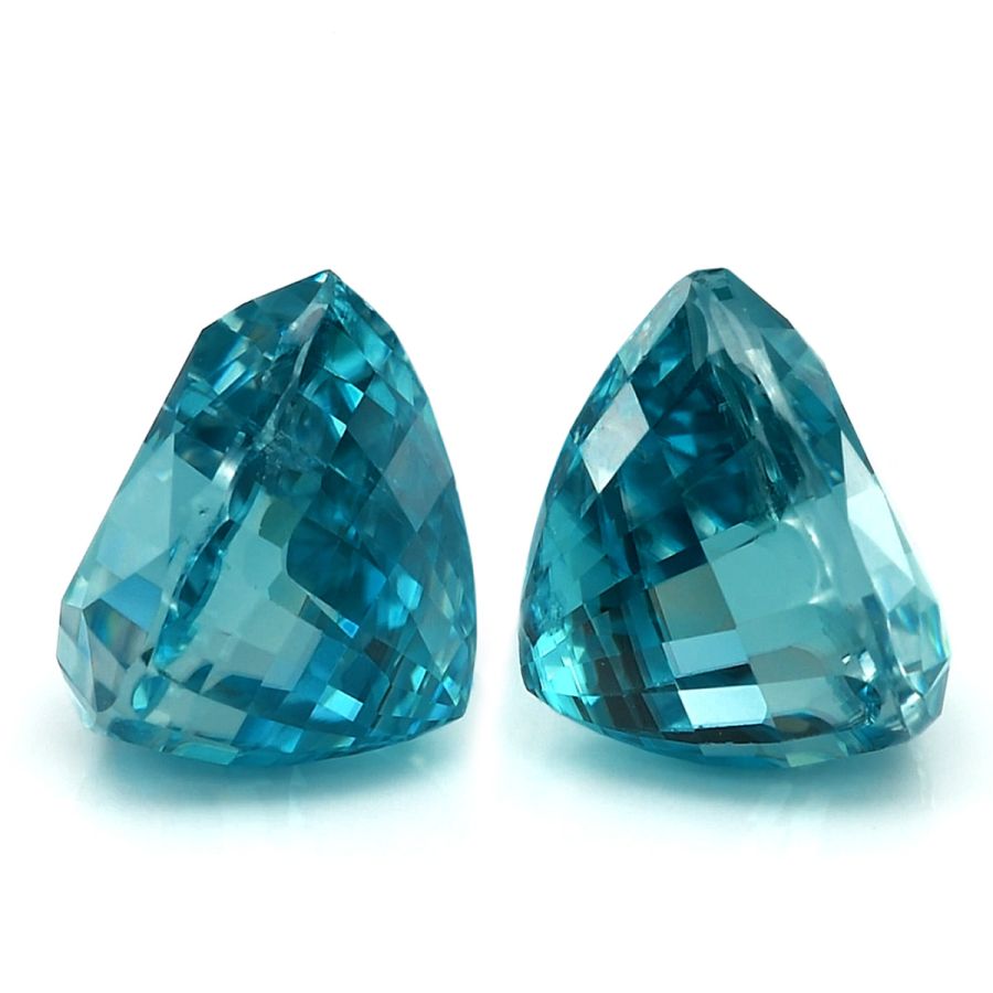 Natural Blue Zircon Matching Pair 9.96 carats