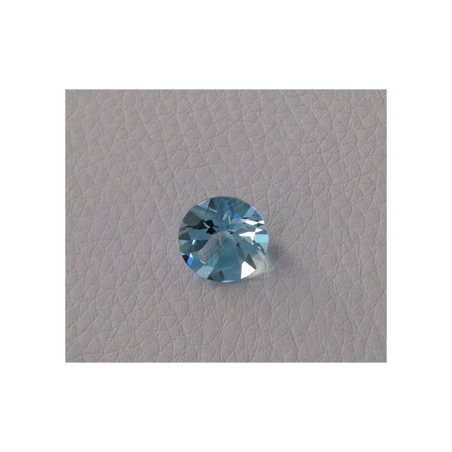 Natural Aquamarine light blue color round shape 3.12 carats