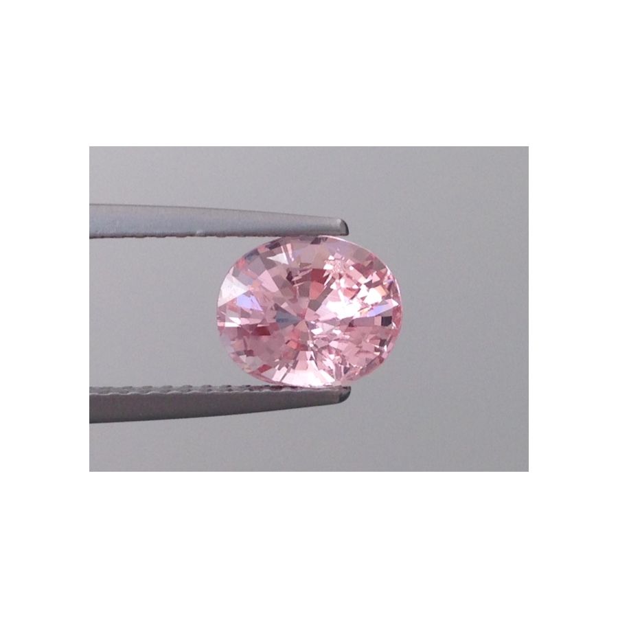 Natural Heated Padparadscha Sapphire orange-pink color oval shape 1.93 carats with GIA Report / video