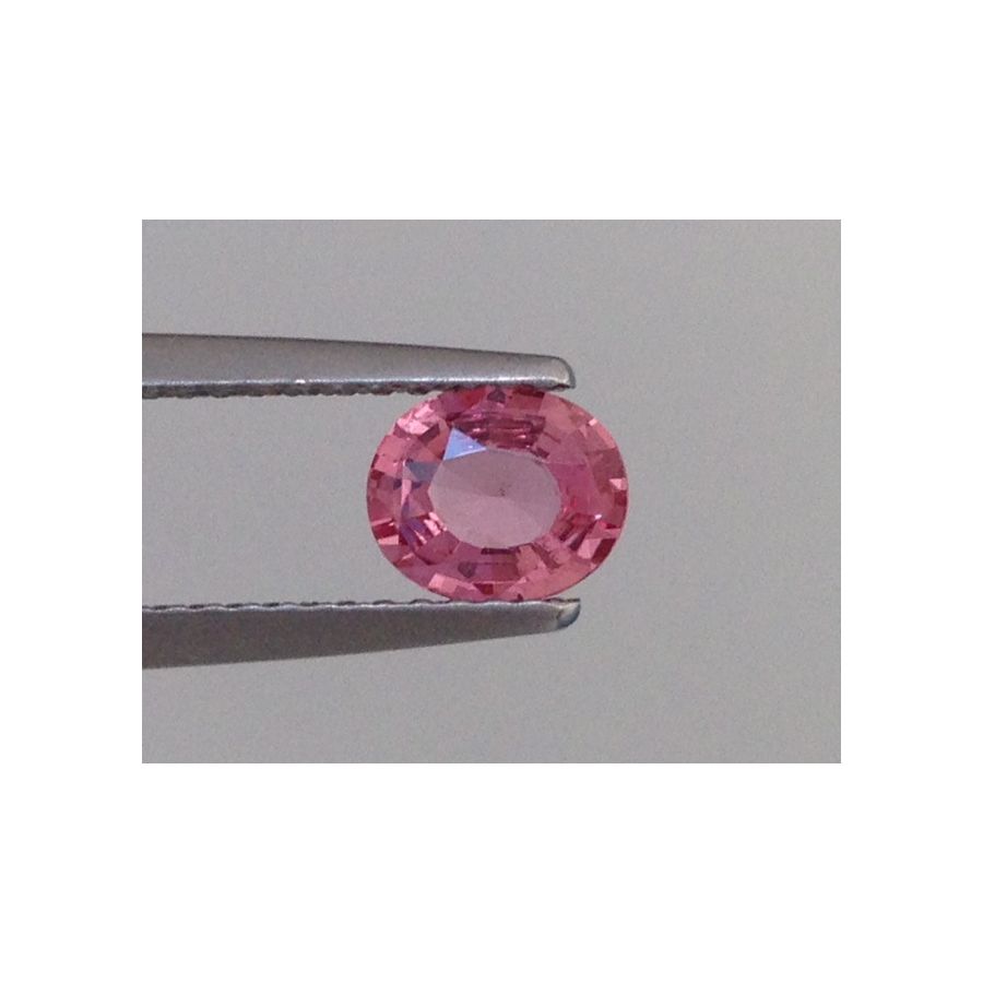 Natural Heated Padparadscha Sapphire orangy-pink color oval shape 0.61 carats with GRS Report - sold