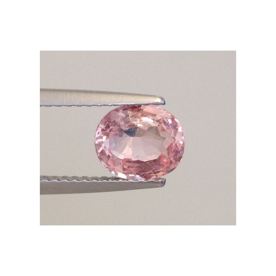 Natural Unheated Padparadscha Sapphire orange-pink color oval shape 1.50 carats with GRS Report - sold