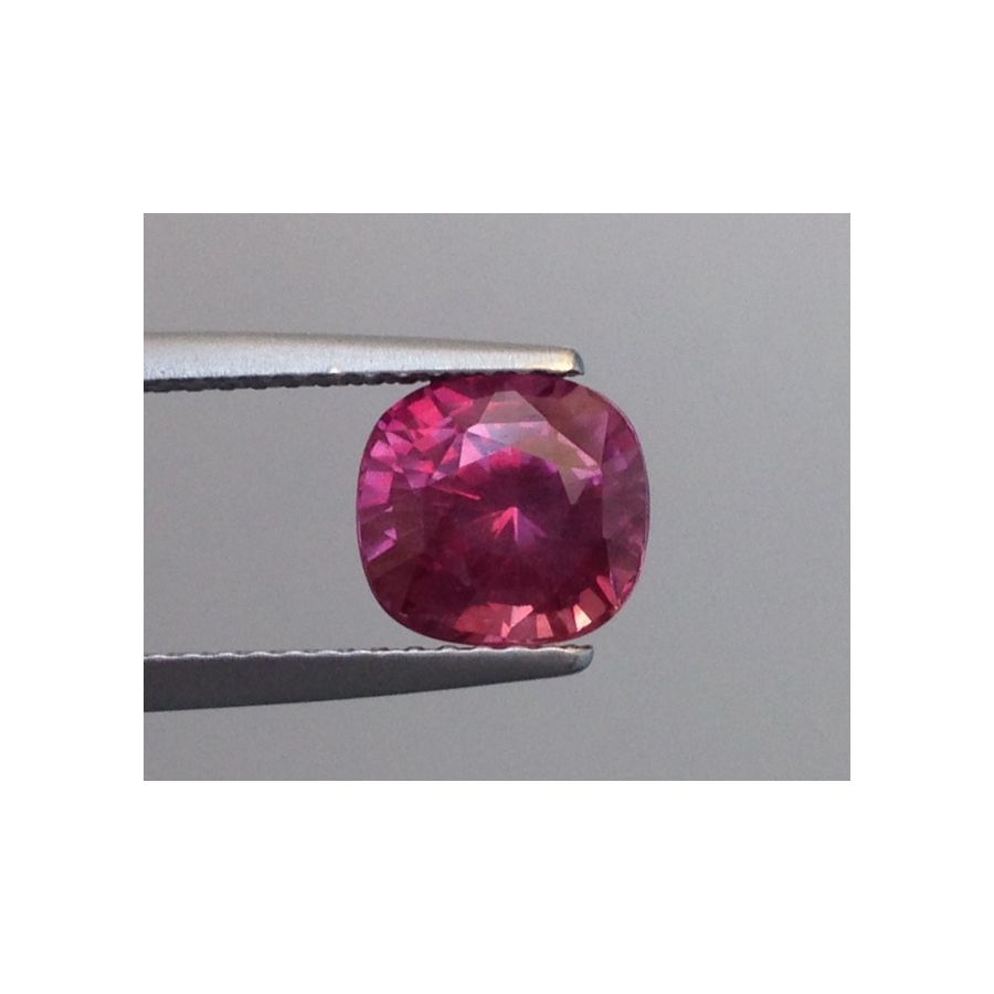 Natural Heated Pink Sapphire purplish pink color cushion shape 2.52 carats with GIA Report