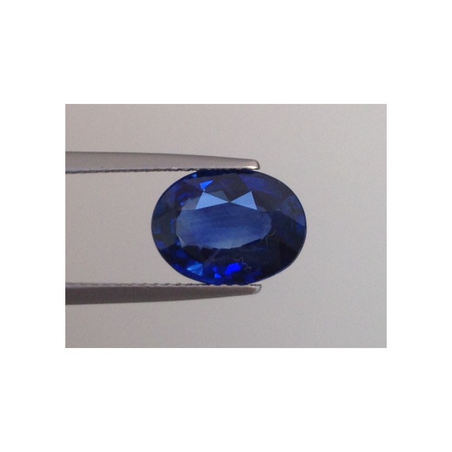 Natural Heated Blue Sapphire blue color oval shape 3.54 carats with GIA Report / video