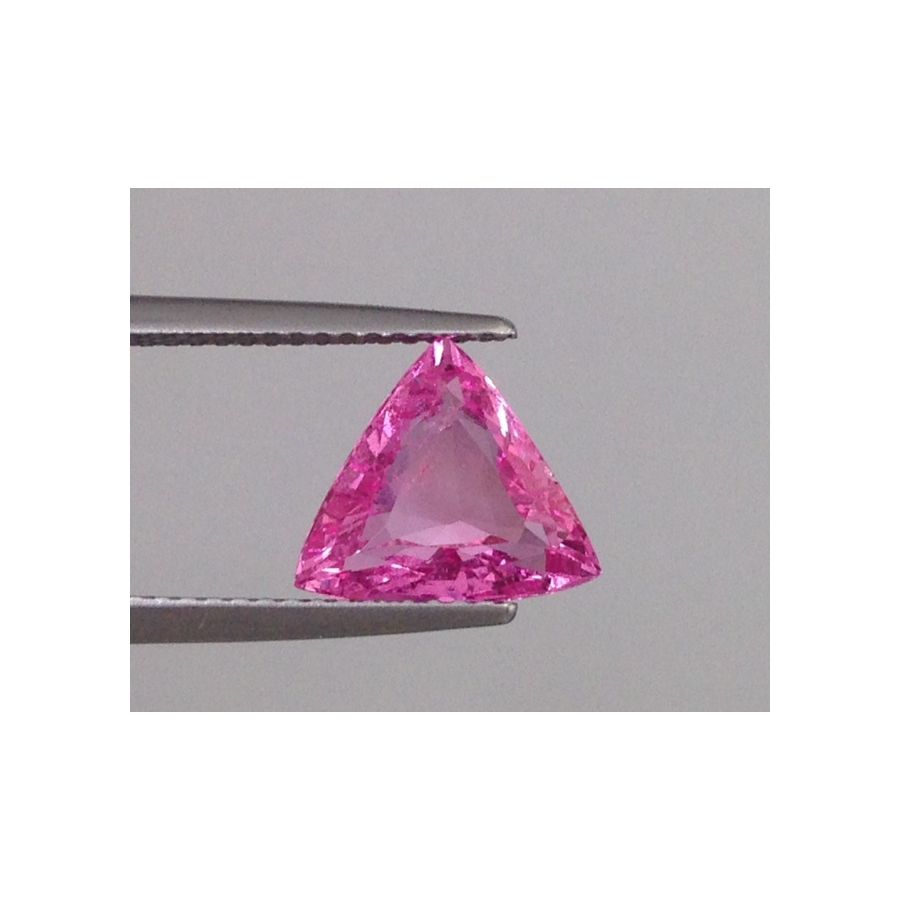 Natural Heated Pink Sapphire pink color trill shape 2.99 carats