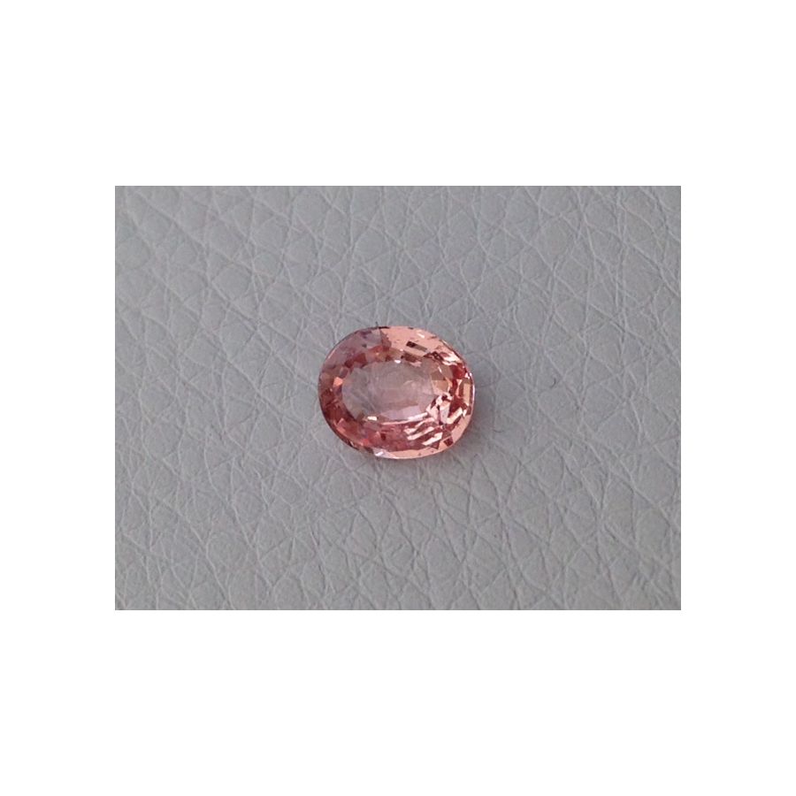 Natural Unheated Padparadscha Sapphire orange-pink color oval shape 1.50 carats with GRS Report - sold