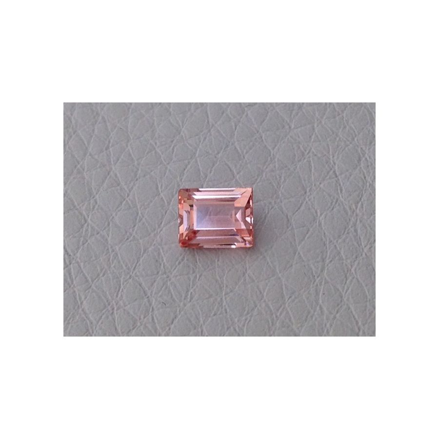 Natural Unheated Padparadscha Sapphire pinkish-orange color rectangular shape 0.61 carats with GRS Report - sold