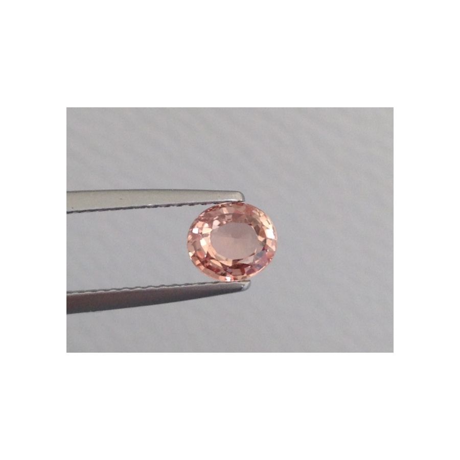 Natural Unheated Padparadscha Sapphire pinkish-orange color oval shape 0.89 carats with GRS Report - sold