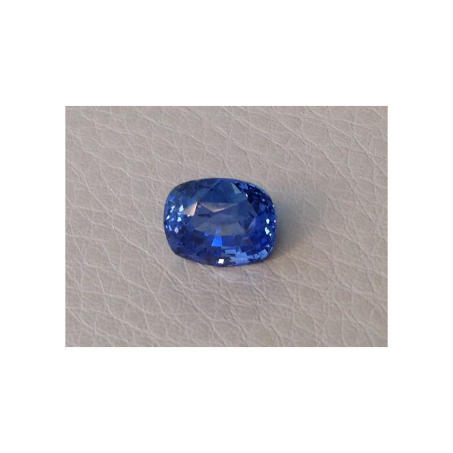 Natural Unheated Blue Sapphire blue color great luster cushion cut 2.96 carats with GIA Report / video - sold