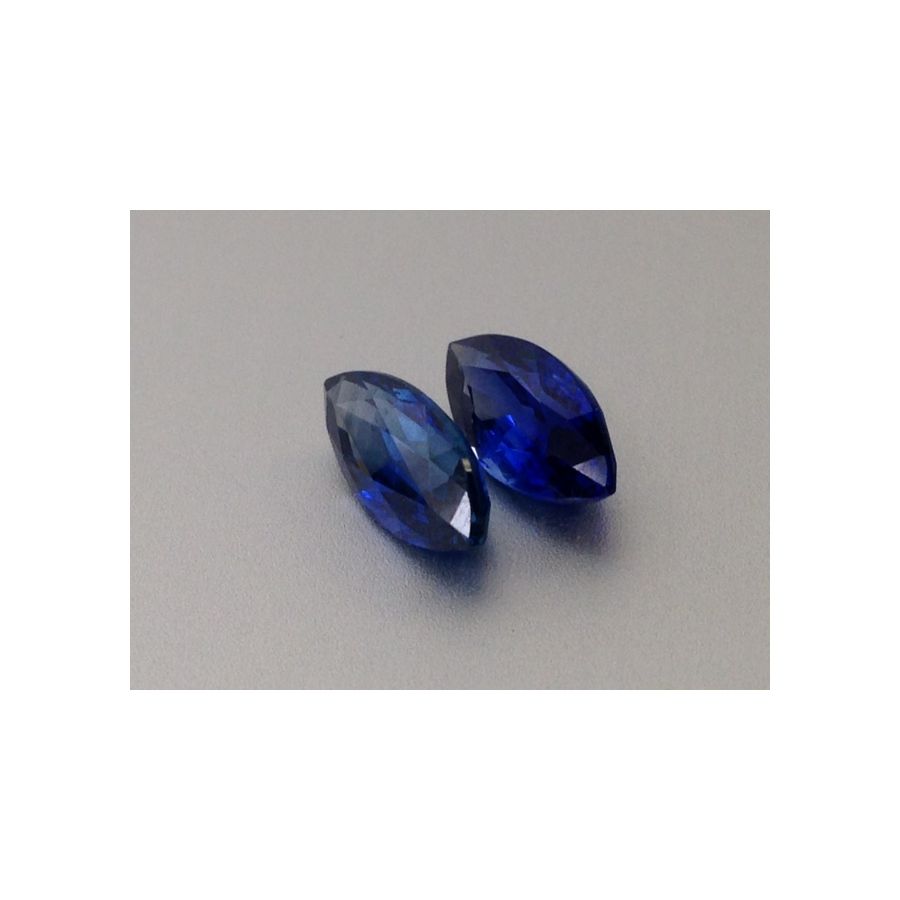 Natural Heated Blue Sapphire Pair blue color marquise shape 2.70 carats / could be gorgeous earrings