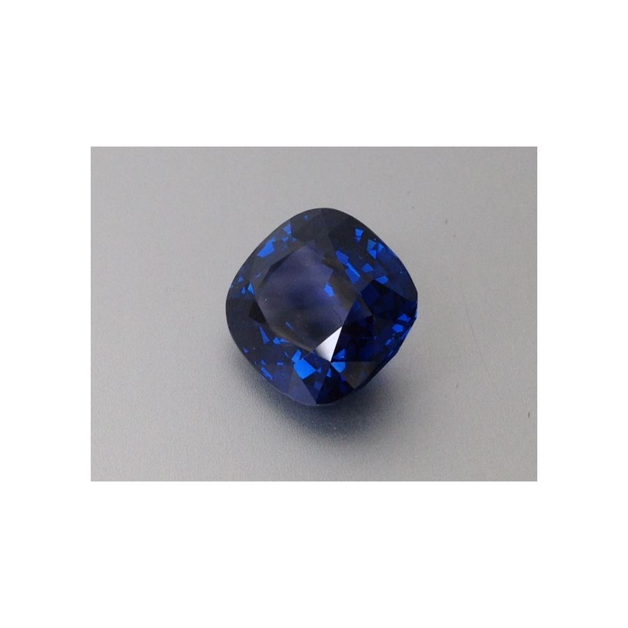 Natural Unheated Blue Sapphire deep blue color cushion shape 12.09 carats with AGL Report / video