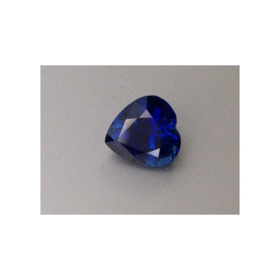 Natural Heated Blue Sapphire deep blue color heart shape 2.07 carats