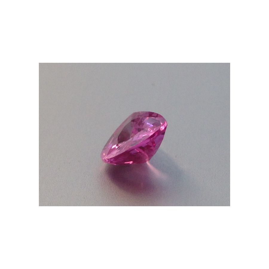Natural Heated Pink Sapphire purplish pink color pear shape 3.64 carats with GIA Report