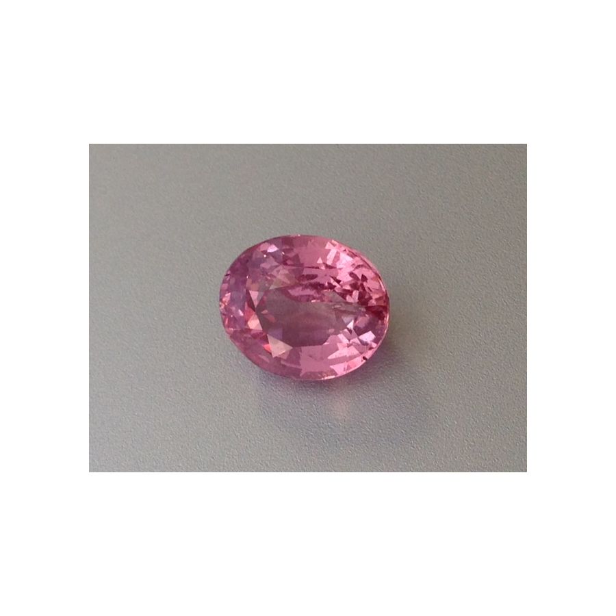 Natural Heated Padparadscha Sapphire orange-pink color oval shape 2.44 carats with GRS Report / video