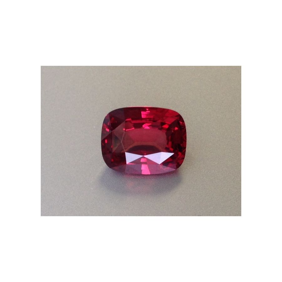 Natural Red Spinel red color cushion shape 3.75 carats GIA Report