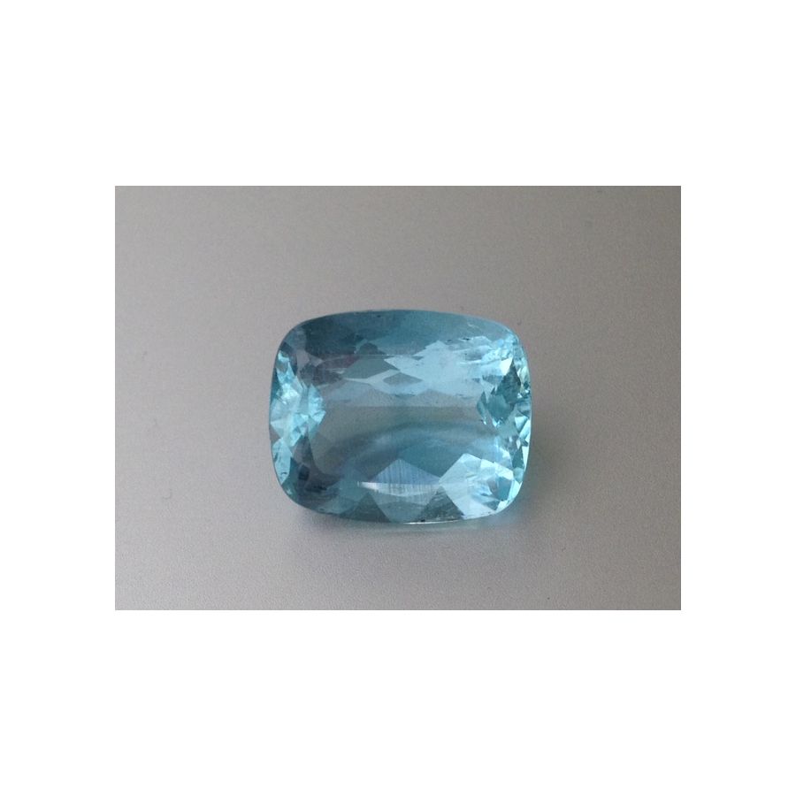 Natural Aquamarine  blue color cushion shape 16.66 carats  