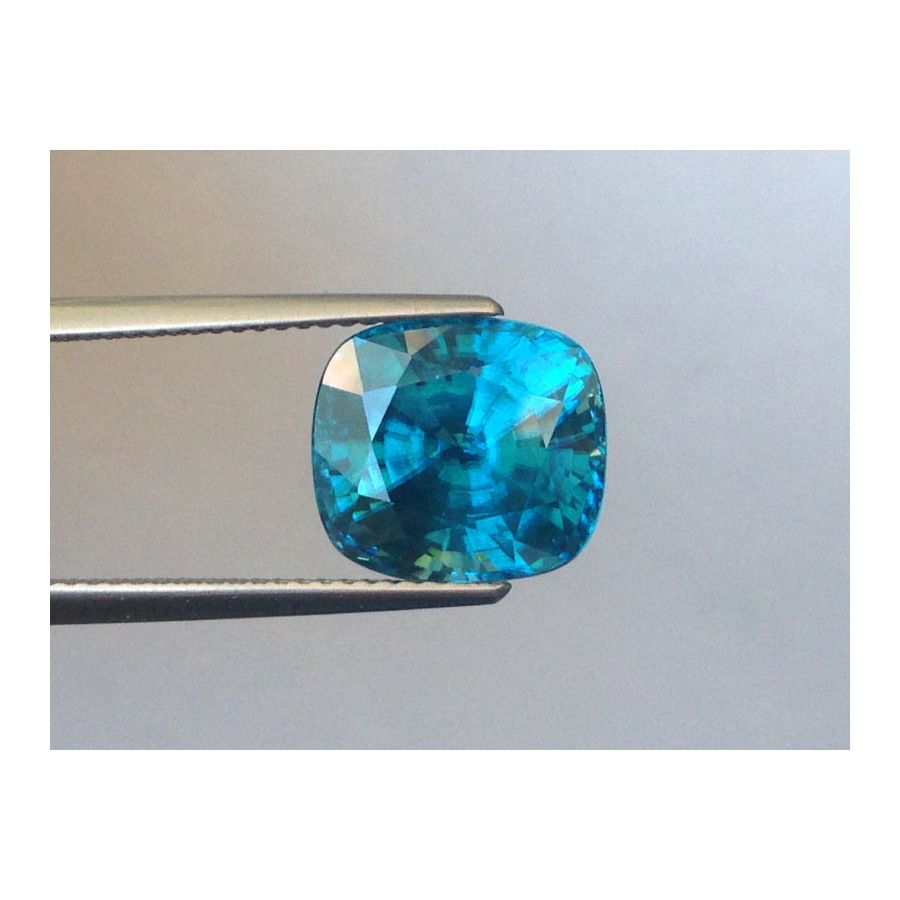 Natural Zircon blue color cushion shape 11.23 carats