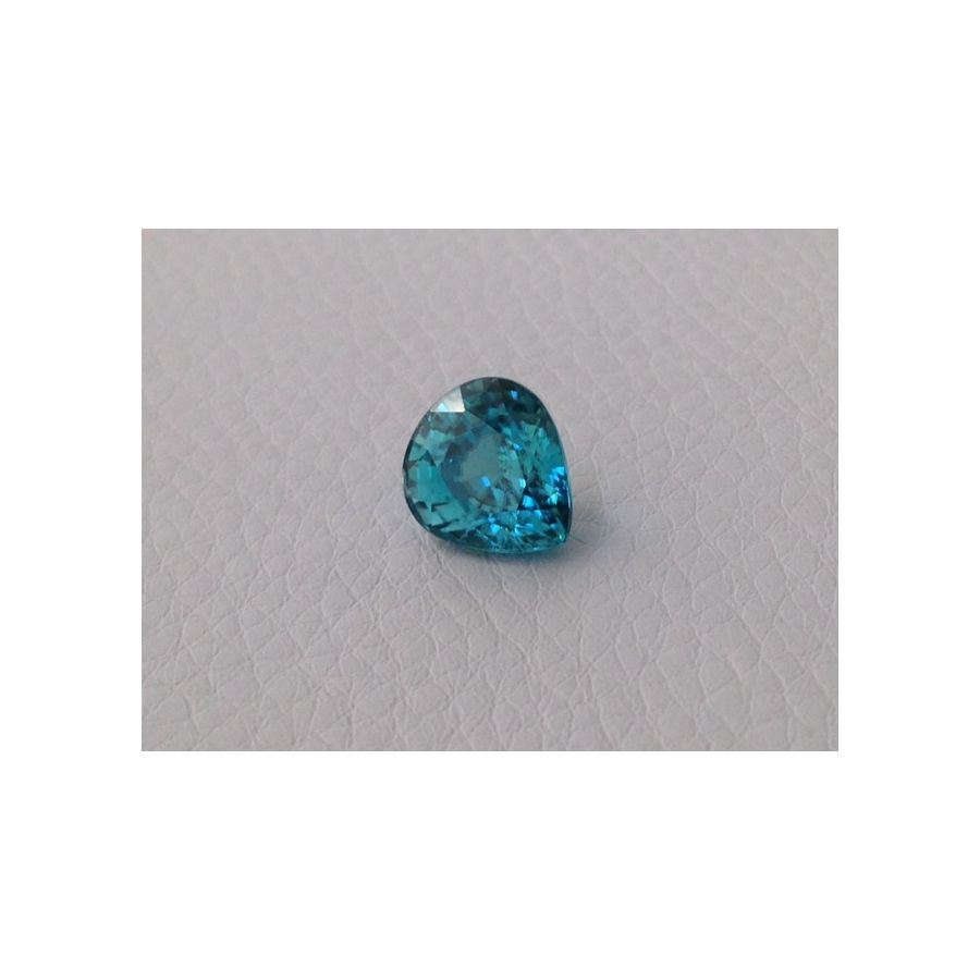 Natural Blue Zircon paraiba color pear shape 5.17 carats - sold