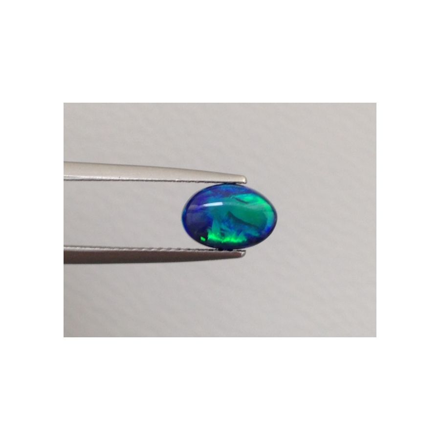 Black Boulder Opal multi color oval shape 1.33 carats