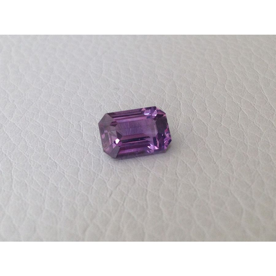 Natural Heated Purple Sapphire purple color emerald cut shape 2.62 carats 