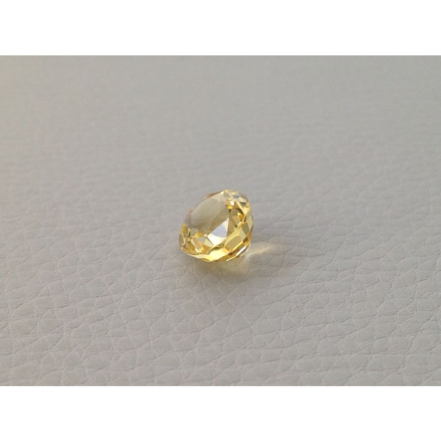Natural Unheated Yellow Sapphire yellow color oval shape 4.14 carats with GIA Report - sold