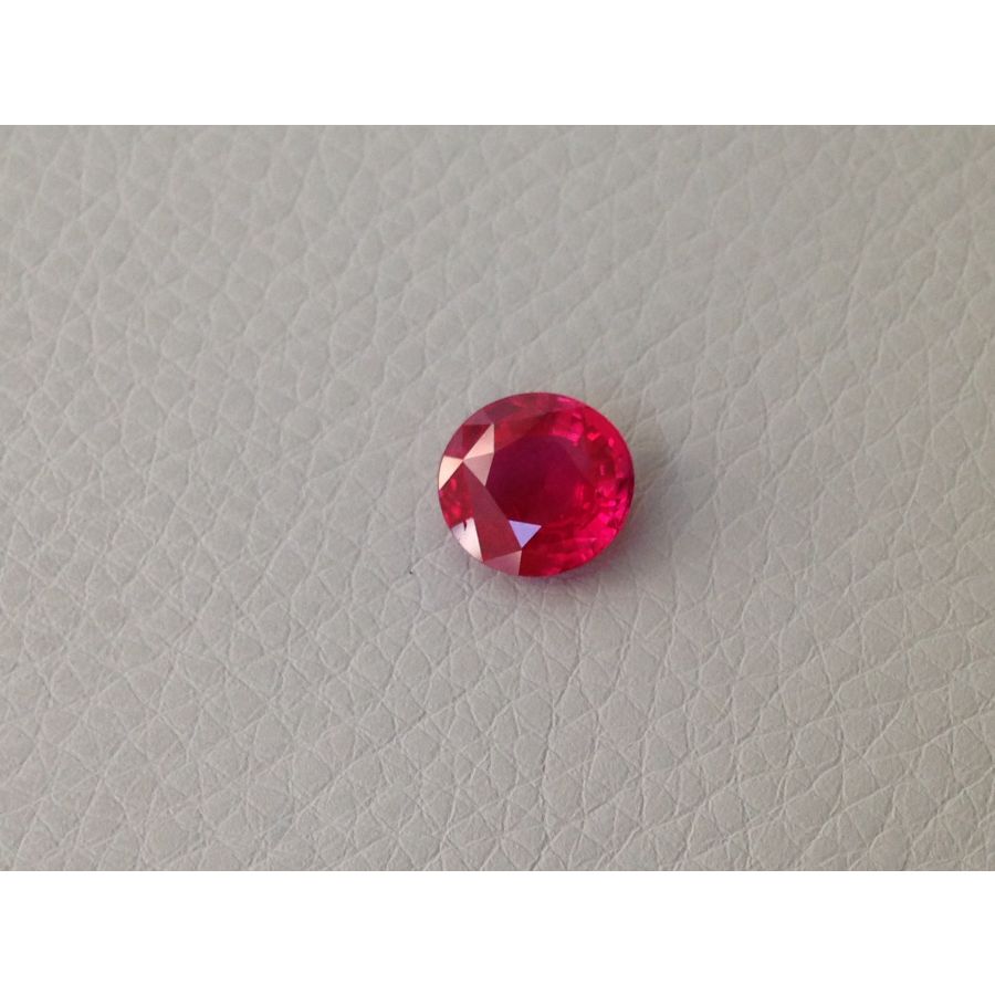 Natural Unheated Ruby purplish red color oval shape 3.03 carats with GIA Report / video