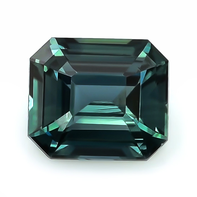 Natural Teal Green-Blue Sapphire 1.64 carats 