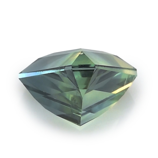 Natural Unheated Hexagonal Teal Blue-Green Sapphire 1.67 carats with GIA Report
