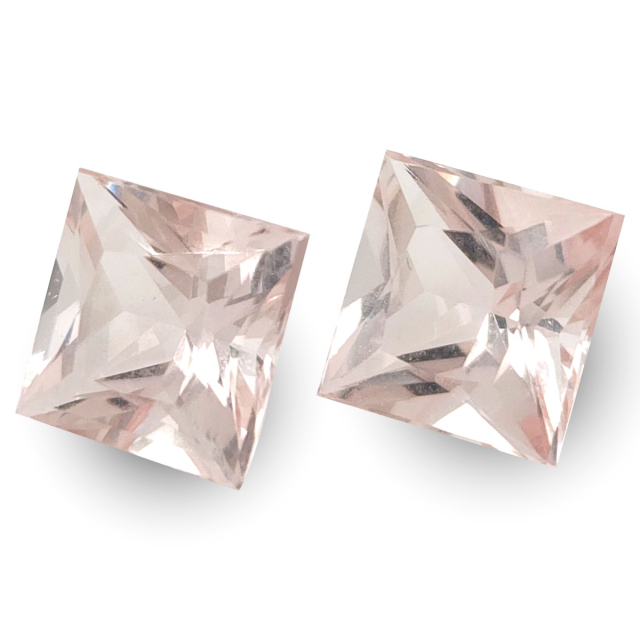 Natural Morganite matching pair 3.12 carats