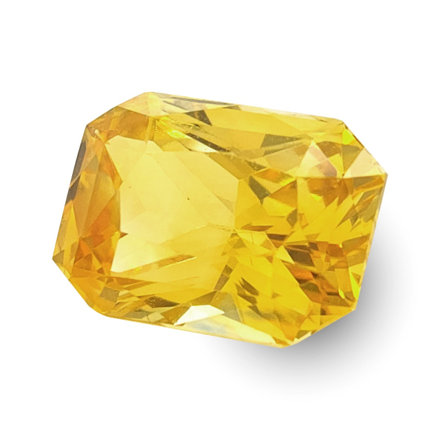 Natural Heated Orangy-Yellow Sapphire 2.75 carats 