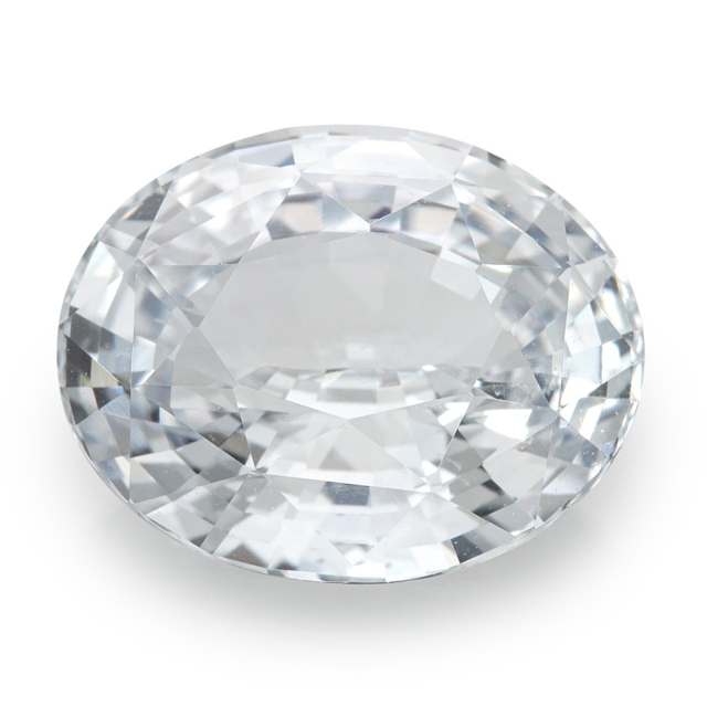Natural Unheated White Sapphire 3.10 carats 