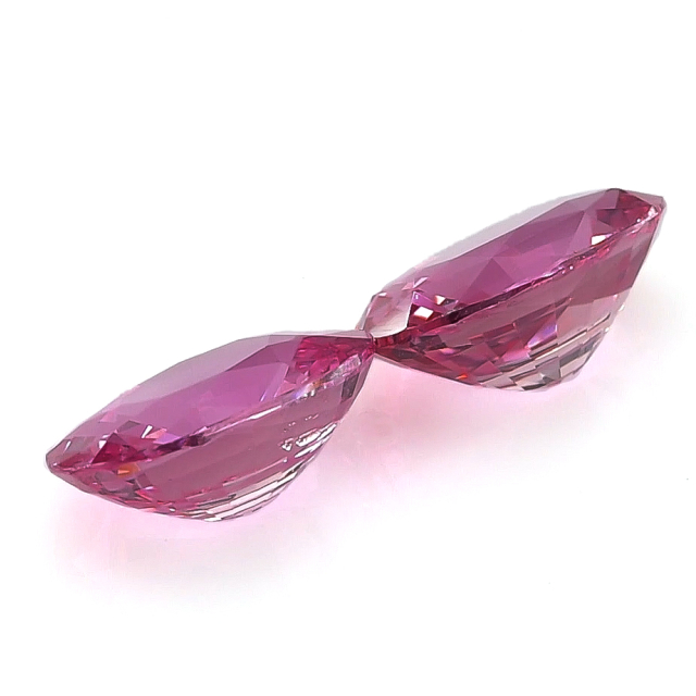 Natural Heated Pink Sapphire Matching Pair 3.78 carats with GIA Report