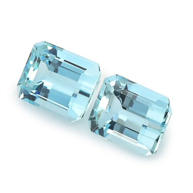 Natural Aquamarine Pair 6.25 carats 