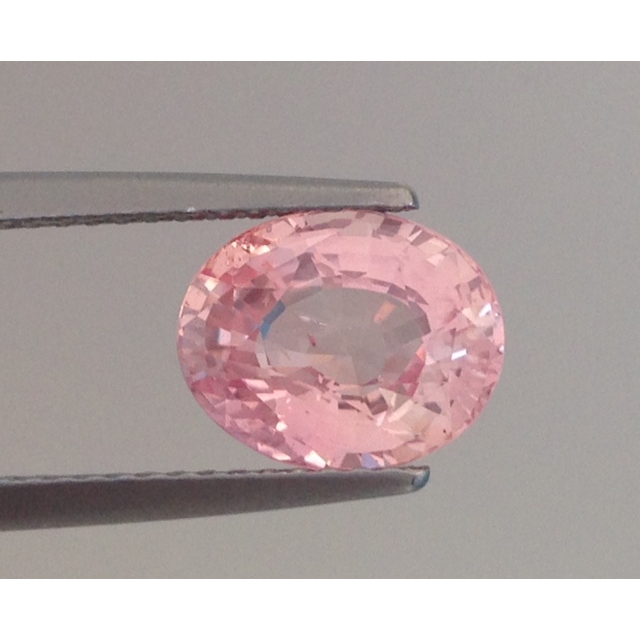 Natural Unheated Padparadscha Sapphire orange pink oval shape 2.70 carats with GIA Report
