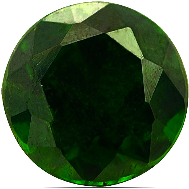 Natural Russian Demantoid Garnet with 'horse tail' inclusions 0.68 carats / GIA Report