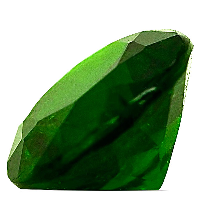 Natural Russian Demantoid Garnet with 'horse tail' inclusions 0.68 carats / GIA Report