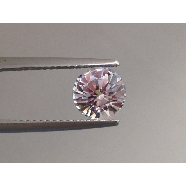Natural Heated Pink Sapphire very light natural pink color round shape 1.50 carats