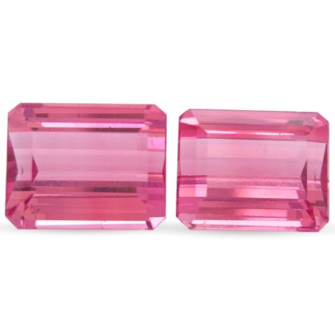 Natural Pink Tourmaline Pair 7.88 carats 