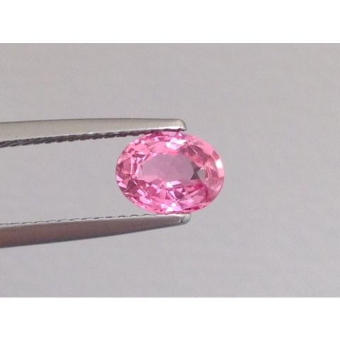 Natural Heated Padparadscha Sapphire orangy-pink color oval shape 1.12 carats with GRS Report - sold