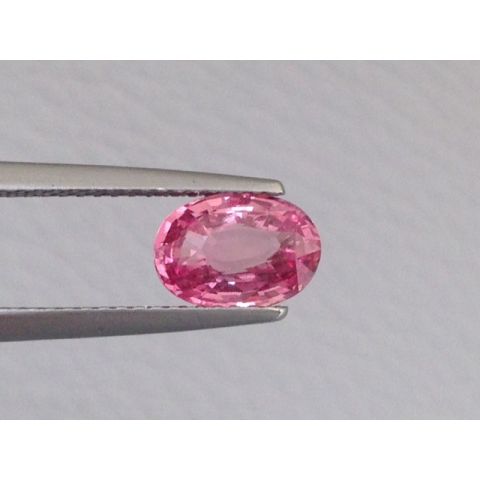 Natural Heated Padparadscha Sapphire orange-pink color oval shape 1.47 carats with GRS Report - sold