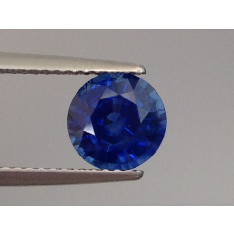 Natural Heated Blue Sapphire blue color round shape 1.97 carats / video